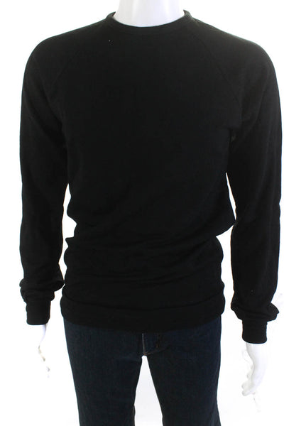 The White Briefs Nick Wooster Mens Black Wool Pullover Sweatshirt Top Size M