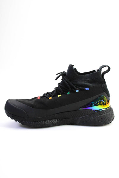 Kith Adidas Terrex Free Hiker Mens Mesh Lace Up Rainbow Sneakers Black Size 9