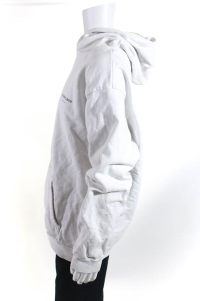 Talentless Men's Hood Long Sleeves Sweatshirt White Size 2XL
