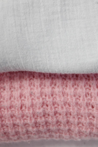 Love Shack Fancy Simonetta Girls Top Sweater Gray Pink Size 6-12 Months 2 Lot 2