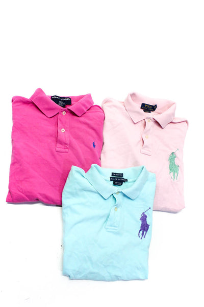 Polo Ralph Lauren Ralph Lauren Boys Cotton Collared Tops Pink Size M L XL Lot 3