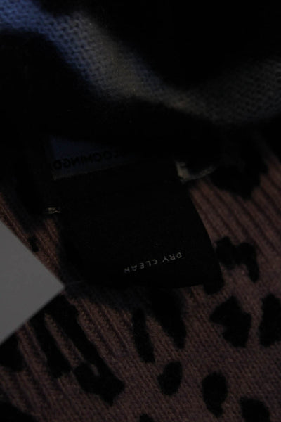 C by Bloomingdales Womens Cashmere Tie Dye Print Sweater Black Grey Size Medium