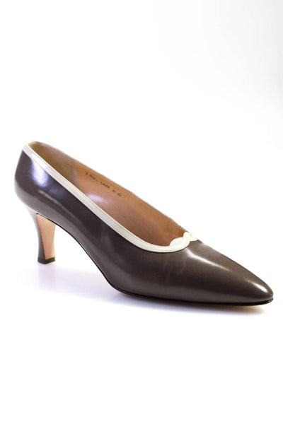 Silvia Fiorentina Women's High Heel Pointed Toe Pumps Gray Size 10