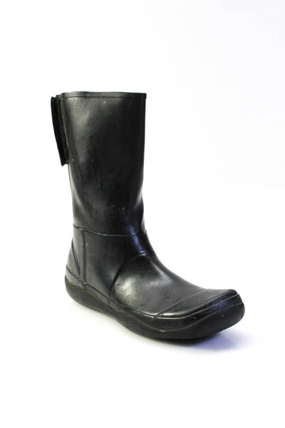 Prada Sport Womens Zip Up Rain Ankle Boots Black Size 38 8