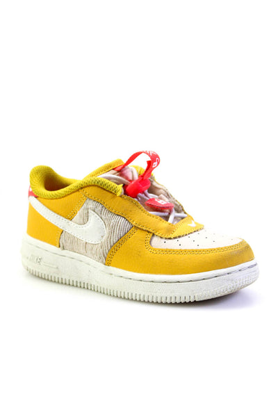 Nike Childrens Boys Air Force 1 Sneakers Yellow Size 9