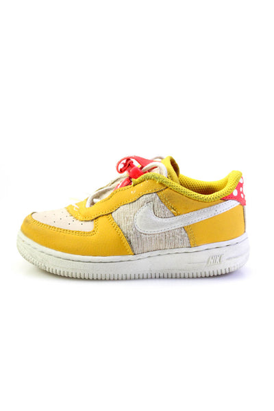 Nike Childrens Boys Air Force 1 Sneakers Yellow Size 9