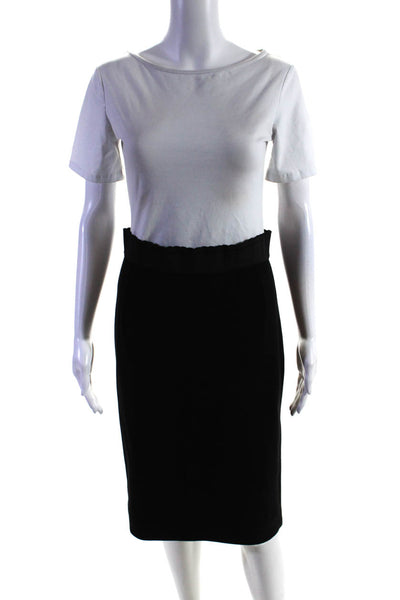 Dolce & Gabbana Womens Knee Length Pencil Skirt Black Size EUR 42