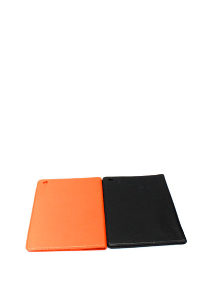 Lisa Perry Orange Purple Black White Leather IPad Cover Holder Lot 6