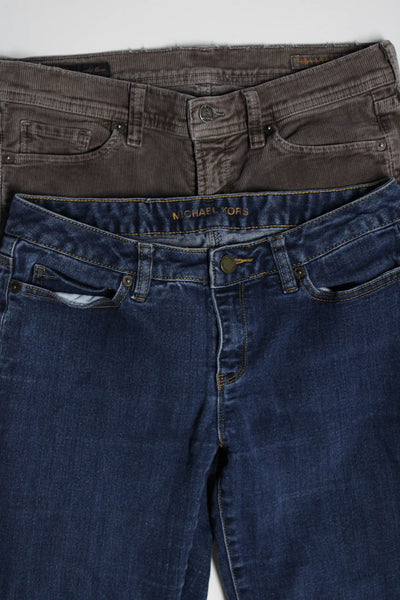Michael Kors Women's Five Pockets Medium Wash Straight Leg Pant Size 4 Lot 2