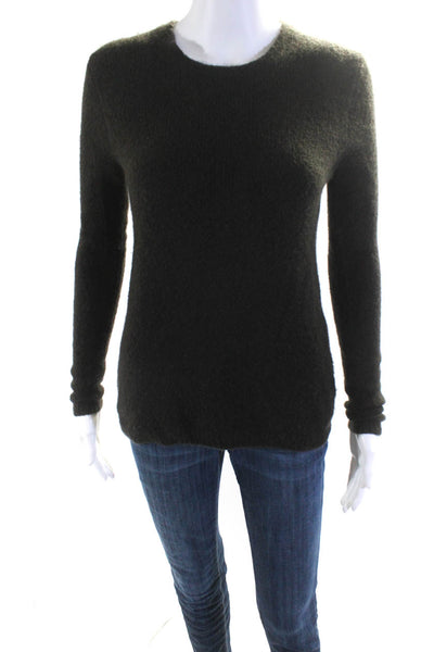 Tse Womens Cashmere Blend Knit Scoop Neck Pullover Sweater Top Gray Size S