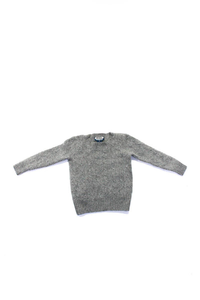 Polo Ralph Lauren Childrens Boys Cashmere Cable Knit Sweater Gray Size 5