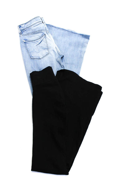 7 For All Mankind Current/Elliott Womens Blue Flare Leg Jeans Size 27 24 lot 2