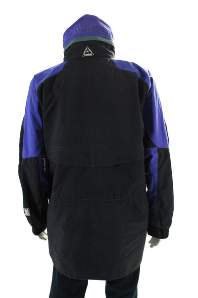 Helly Hansen Mens Colorblock High Neck Long Sleeve Zip Up Jacket Black Size L