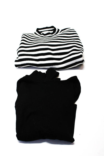 Anthropologie Women's Turtleneck Long Sleeves Stripe Sweater Size XS Lot 2