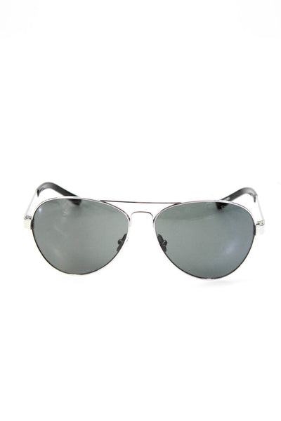 Oscar de la Renta Womens Wired Framed Aviator Sunglasses Brown 135mm