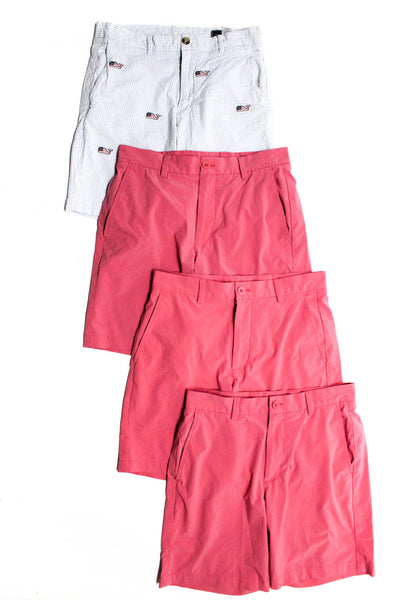 Vineyard Vines Men's Pockets Flat Front Stripe Short Pink Size 30 Lot 4