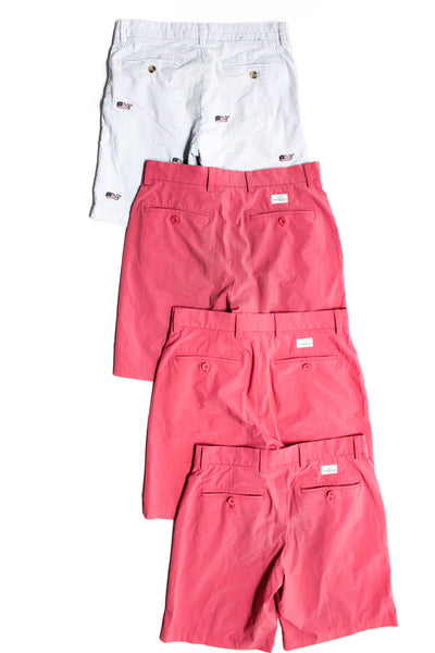 Vineyard Vines Men's Pockets Flat Front Stripe Short Pink Size 30 Lot 4
