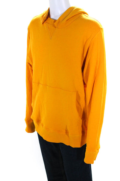 My Vice Los Angeles Men's Cotton Long Sleeve Pullover Hoodie Yellow Size M