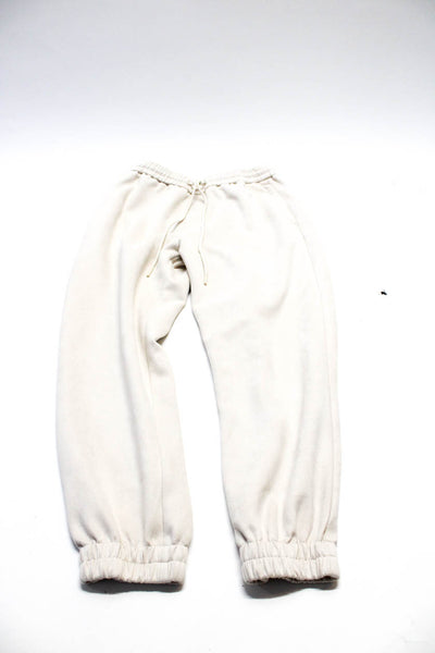 Zara Mens Pull On High Rise Sweatpants Beige Black Size Medium Small Lot 2