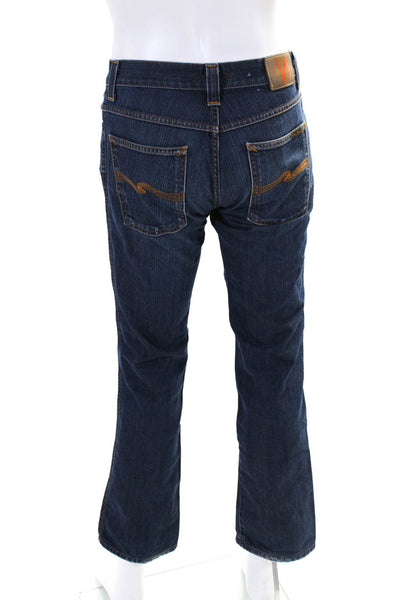 Nudie Jeans Co Mens Slim Jim Jeans Broken Twill Blue Organic Cotton Size 32X34