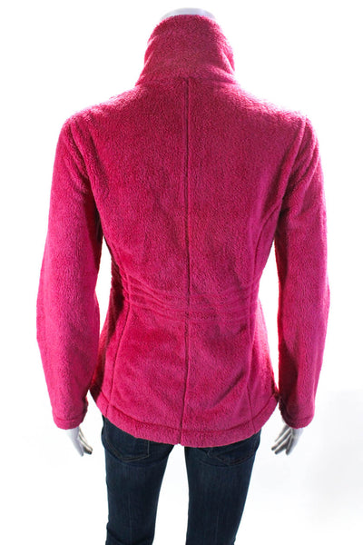 Lilly Pulitzer Womens Long Sleeve Mock Neck Contour Fleece Jacket Pink Size XS