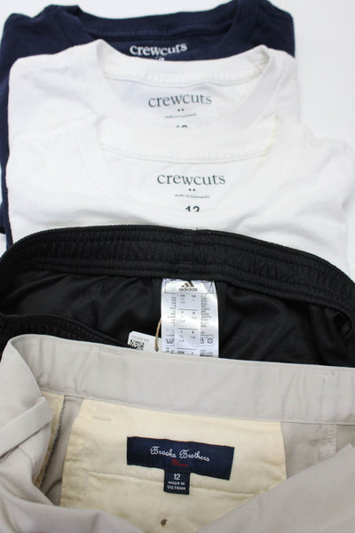Crewcuts Brooks Brothers Adidas Boys T-Shirts Pants Shorts White Size 12 L Lot 5