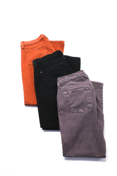 Rag & Bone Women's Button Closure Skinny Denim Pant Burnt Orange Size 29 Lot 3