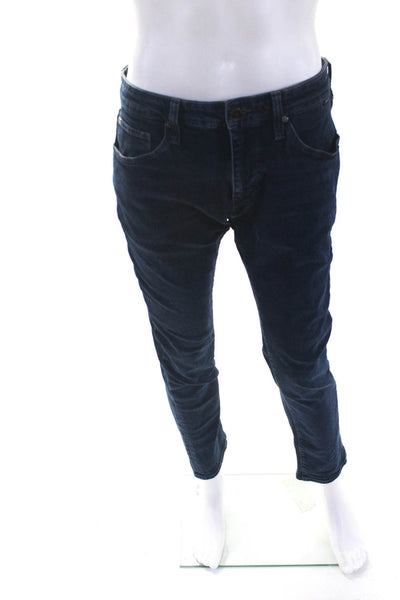 Mavi Jeans Mens Zipper Fly Dark Wash Jake Slim Cut Jeans Blue Cotton Size 32x30