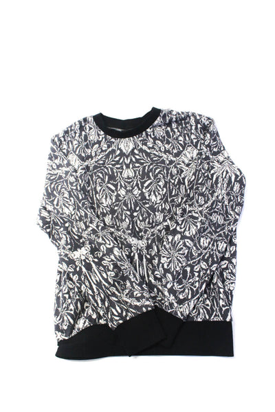 Zara Man Mens Animal Abstract Print Crew Neck Sweatshirts Black Size S M Lot 3