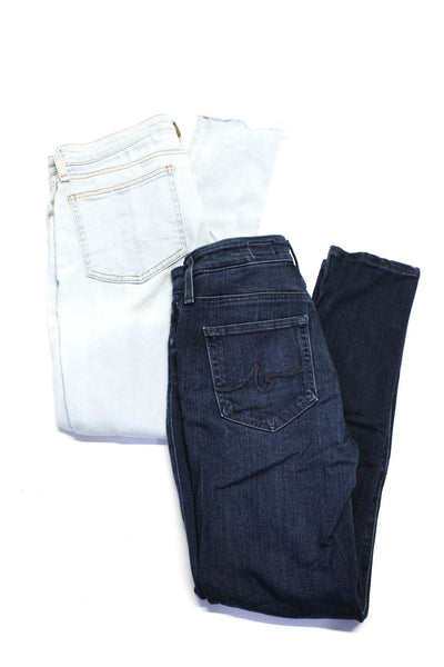Rag & Bone AG Adriano Goldschmied Women's Skinny Jeans Blue Size 25 26 Lot 2