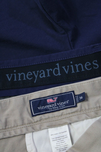 Vineyard Vines Men's Flat Front Chino Dress Short Navy Blue Size 38 Lot 2