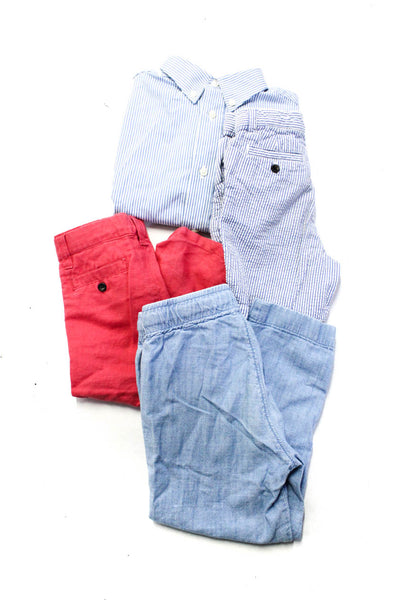 Janie and Jack Best & Co Boys Button Top Pants Shorts Blue Size 18-24 4 7 Lot 4
