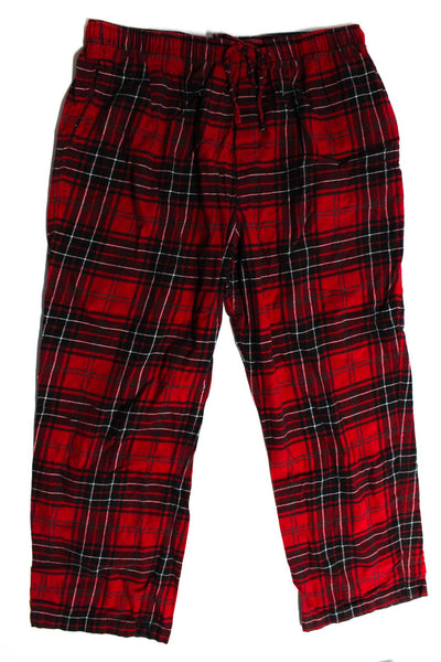 Brooks Brothers Men's Elastic Drawstring Waist Pajama Pant Plaid Size XL Lot 3