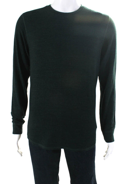 Velvet by Graham & Spencer Mens Crew Neck Pullover Sweater Dark Green Size Small