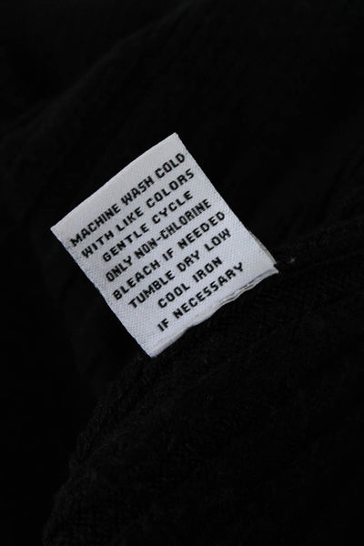 525 Women's Long Sleeve 1/2 Zip Ribbed Trim Sweater Black Size XS