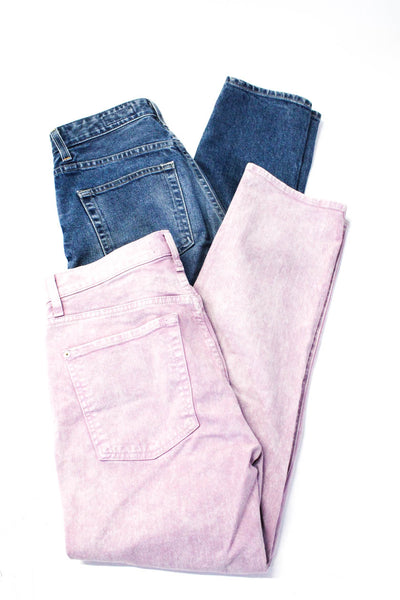 7 For All Mankind AG Adriano Goldschmied Womens Faded Pink Jeans Size 28 27 LOT2