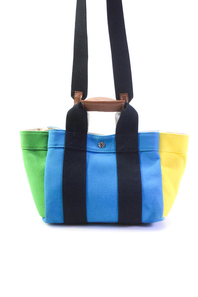 Rue De Verneuil Womens Color Block Crossbody Shoulder Handbag Multi Colored