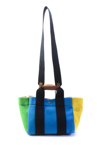 Rue De Verneuil Womens Color Block Crossbody Shoulder Handbag Multi Colored