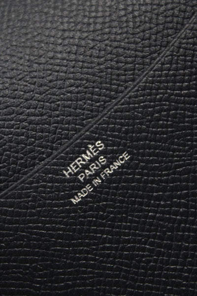 Hermes Unisex Couv Ag GM Simple Ceau Epsom Agenda Skin Indigo Leather