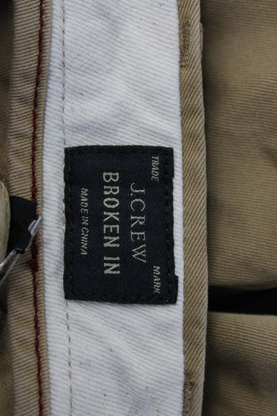 J Crew Mens Broken In Urban Slim Khaki Pants Brown Cotton Size 32X30