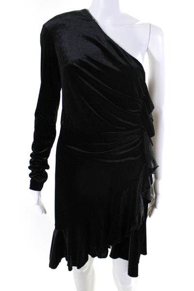 Philosophy Di Lorenzo Serafini Womens Velvet Jeweled Dress Black Size 8