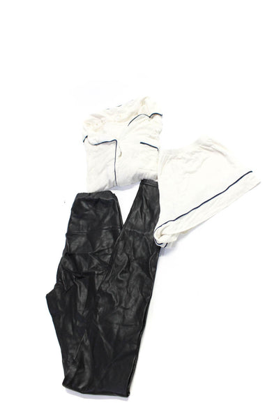 Eberjey Wilfred Free Womens Sleepwear Set Leggings White Size XS S Lot 3