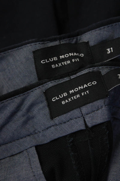 Club Monaco Mens Black Cotton Baxter Fit Walking Shorts Size 31 lot 2