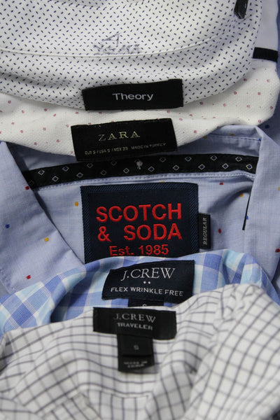 Zara J Crew Theory Scotch & Soda Boys Button Down Shirt White Size S M, Lot 5