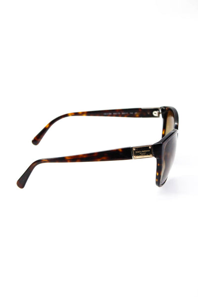 Dolce & Gabbana Womens Tortoiseshell Sunglasses Brown Size 56-17-140 mm DG 4195