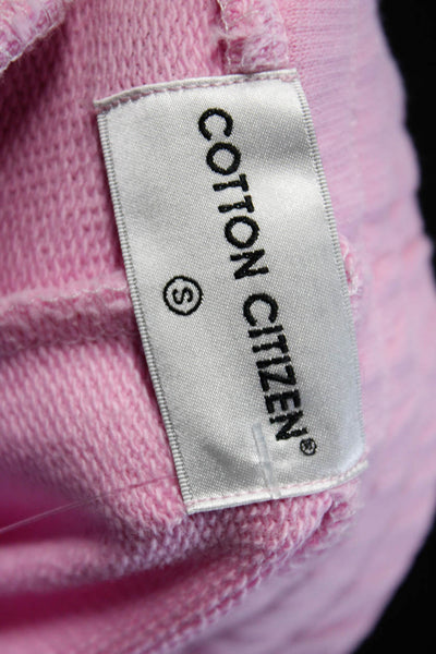 Cotton Citizen Womens Cotton Ruched Drawstring Zip Jogger Sweatpants Pink Size S