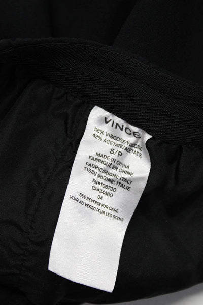 Vince Womens Striped Ruche Elastic Waist Wide Leg Dress Pants Black Size S Lot 2