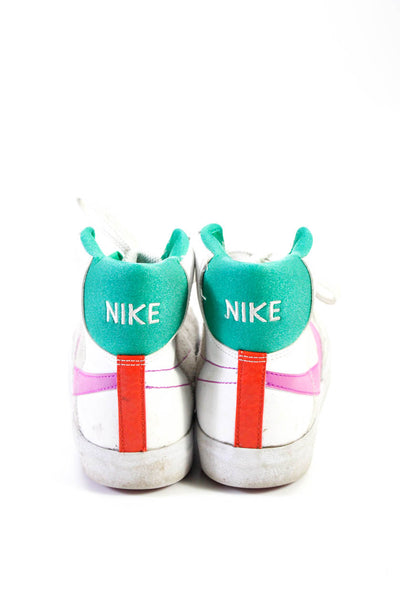 Nike Girls Colorblock Patchwork Lace-Up Tied Sneakers White Size 5Y Lot 2