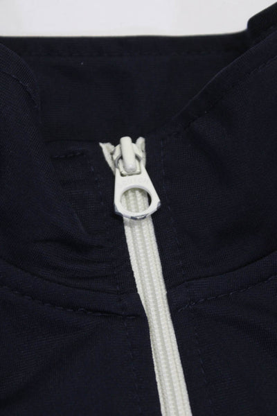 Scotch & Soda Childrens Boys Embroidered Zip Track Jacket Navy Blue Size 8