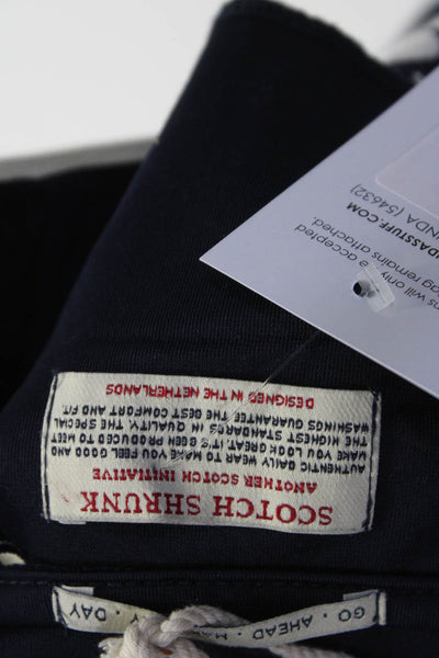 Scotch & Soda Childrens Boys Embroidered Zip Track Jacket Navy Blue Size 8